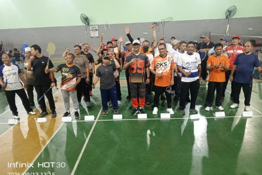 Semarak Hari Olahraga Nasional, DPC PKS Cengkareng Gelar Apel Cengkareng Badminton Cup 2026